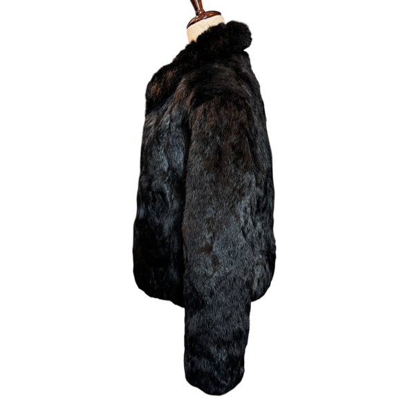 Vintage 100% rabbit fur coat fully lined Size Small EUC - Picture 2 of 7